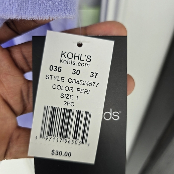 Cuddl Duds Purple Sweatshirt Sz L Women Short Sleeve Relaxed Top Fluffy New - Picture 6 of 9